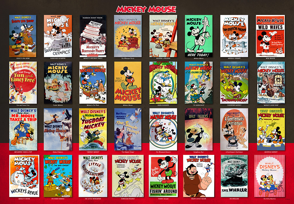 Mickey Mouse Movie Poster Collection (1000 stukjes)