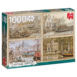Anton Pieck - Canal Boats (1000 stukjes)